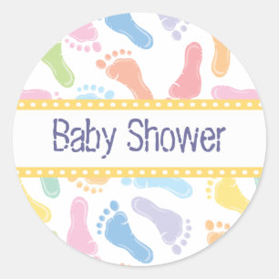 Baby Footprints- Baby Shower Sticker