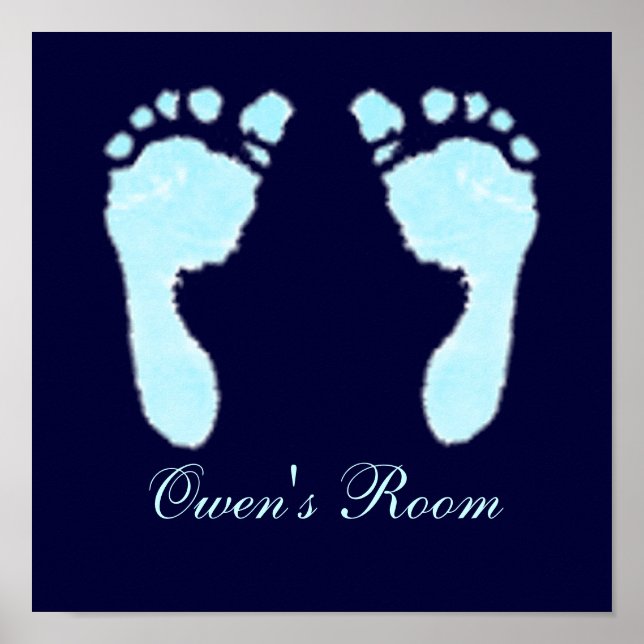 Baby Footprints (Boy) Poster (Front)