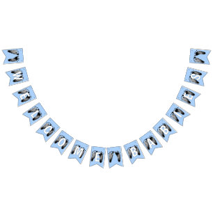 Baby Footprints For Baby Shower Bunting Flags