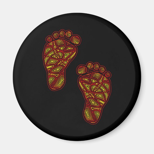 Baby Footprints Magnet (Front)