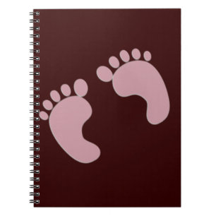 Baby Footprints Notebook
