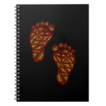 Baby Footprints Notebook at Zazzle