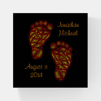 Baby Footprints Paperweight