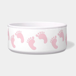 Baby Footprints Pet Bowl