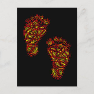 Baby Footprints Postcard