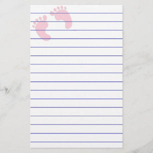 Baby Footprints Stationery