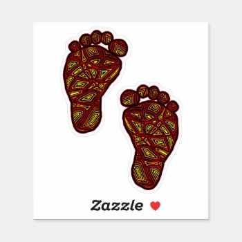 Baby Footprints Sticker by scribbleprints at Zazzle