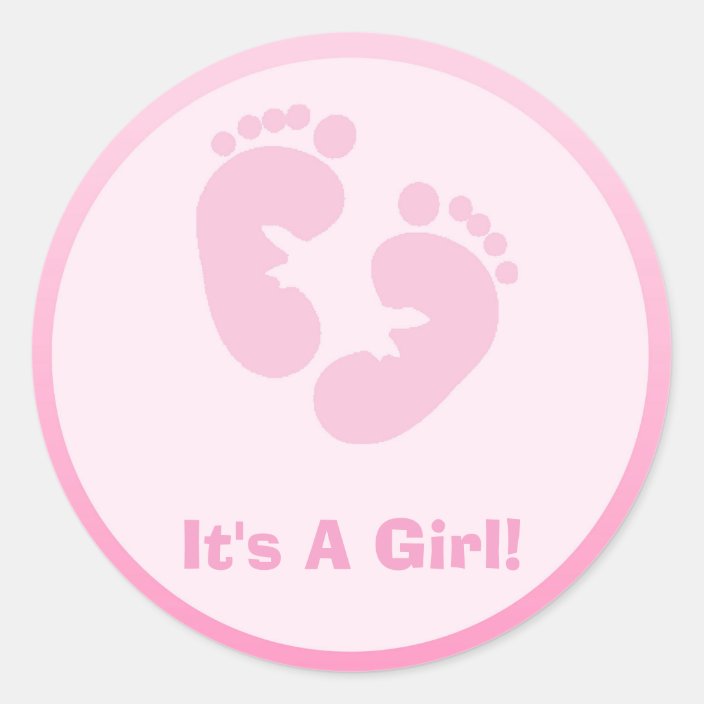 Baby Footprints Stickers | Zazzle.com