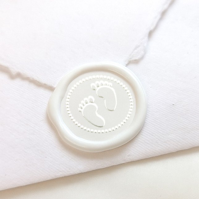 Baby Footprints Wax Seal Stamp (Creator Uploaded)