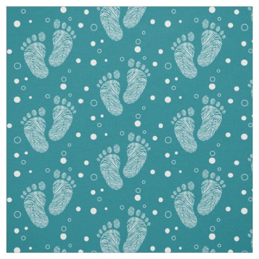 Baby footsteps fabric