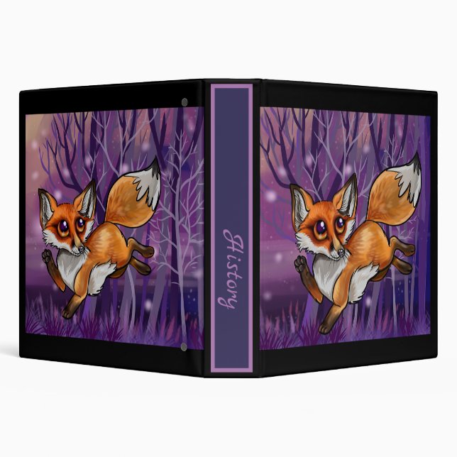 Baby Fox 3 Ring Binder (Background)