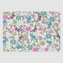 Baby Fox and flowers gift bag