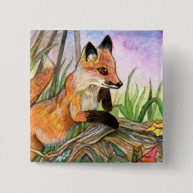 Baby Fox Button (Front)