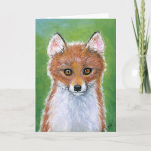 Baby Fox Cub Kit any occasion Holiday Card