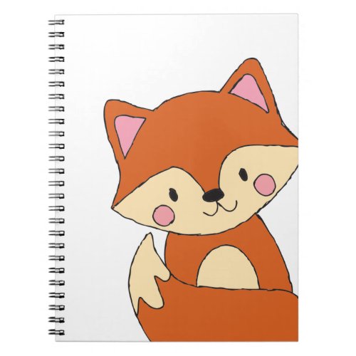 Baby Fox Drawing Cute Fox Art Baby Fox Design Notebook
