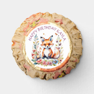 Baby Fox in Flowers Birthday Party Reese's Peanut Butter Cups