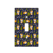 Baby Fox Nursery Light Switch Cover - Boy