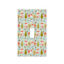 Baby Fox Nursery Light Switch Cover - Girl