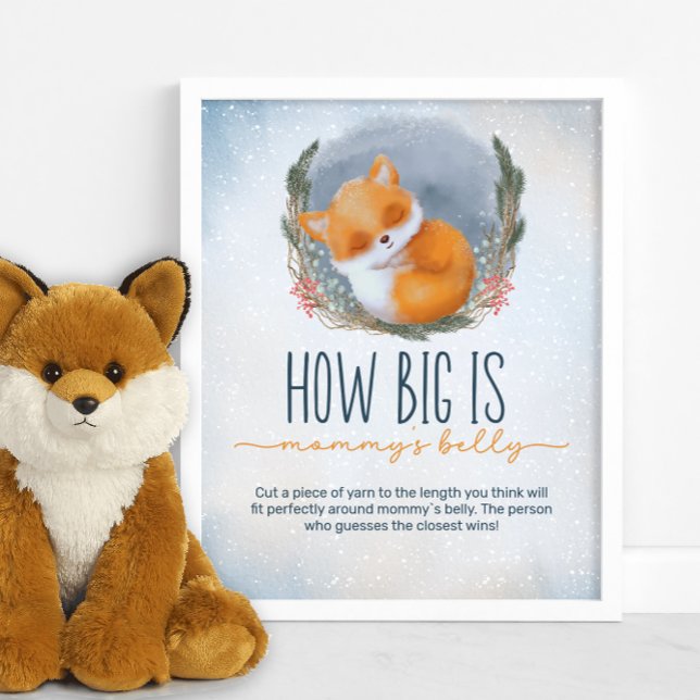 Baby Fox Winter how big is mommy's belly game Poster (Creator Uploaded)
