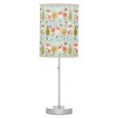 Baby Fox Woodland Pattern Lamp - Girl (Front)