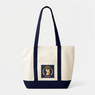 Baby Fox Wreath Personalized Tote Bag