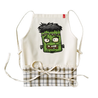Baby frankenstein - baby frank - frank face zazzle HEART apron