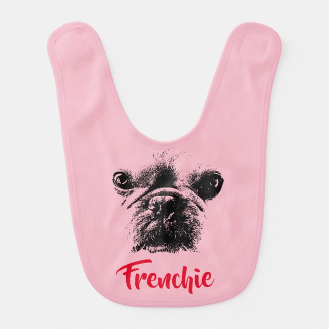Baby Frenchie Baby Bib (Front)