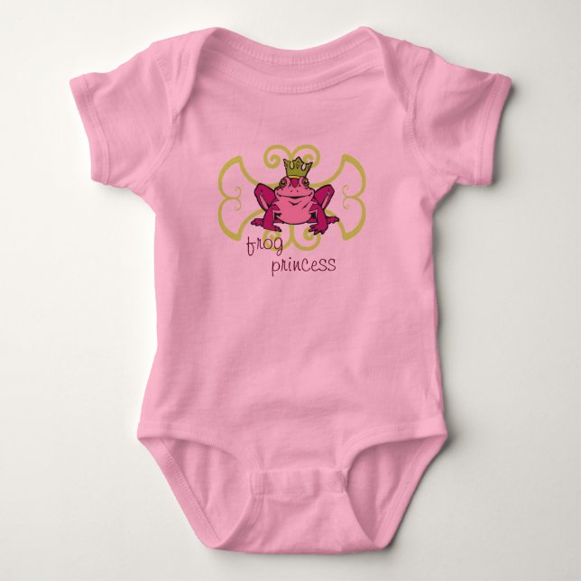 Baby Frog Princess Baby Bodysuit (Front)
