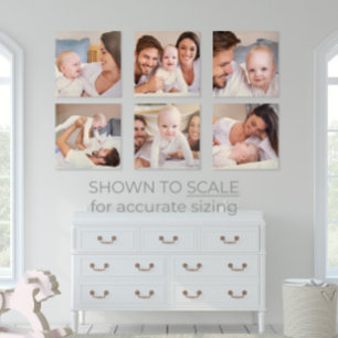 Baby Gallery Wall Art 6 Photo Acrylic Photo Tile