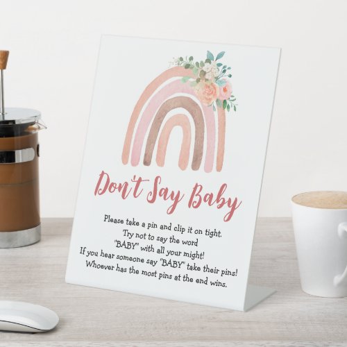 Baby Game Boho Baby Shower Dont Say Baby Sign