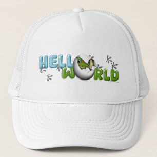 Baby Gecko in Egg Trucker Hat