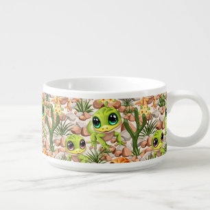 Baby Geckos Cute Cartoon Characters Bowl