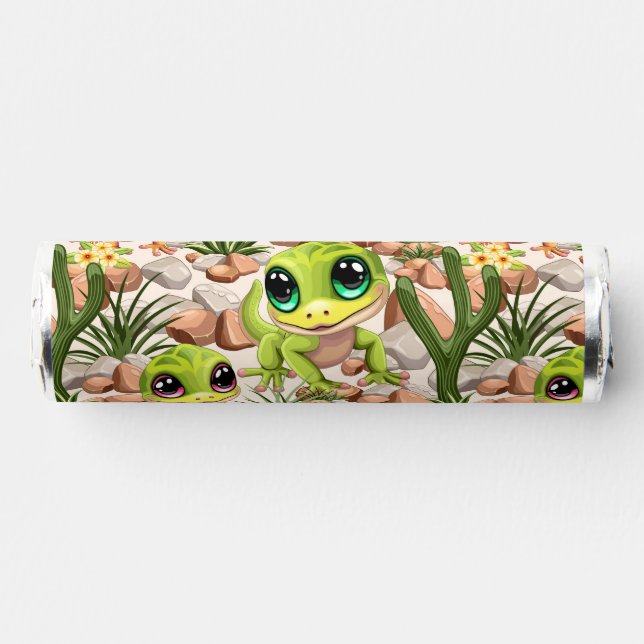 Baby Geckos Cute Cartoon Characters Breath Savers® Mints (Front)