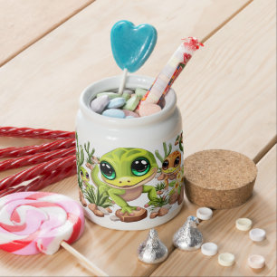 Baby Geckos Cute Cartoon Characters Candy Jar