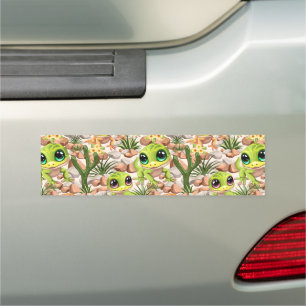 Baby Geckos Cute Cartoon Characters Car Magnet