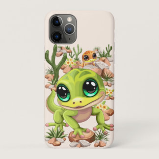 Baby Geckos Cute Cartoon Characters iPhone 11 Pro Case