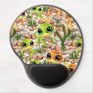 Baby Geckos Cute Cartoon Characters Gel Mouse Pad