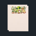 Baby Geckos Cute Cartoon Characters Letterhead<br><div class="desc">Cute Little Baby Gecko Lizards smiling set of four Characters. Lovely and cheerful cartoon characters,  one is green,  the other is Brown,  with big and sweet green,  pink,  blue and brown eyes. Original Vector art isolated on white,  copyright BluedarkArt TheChameleonArt.</div>