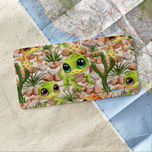 Baby Geckos Cute Cartoon Characters License Plate