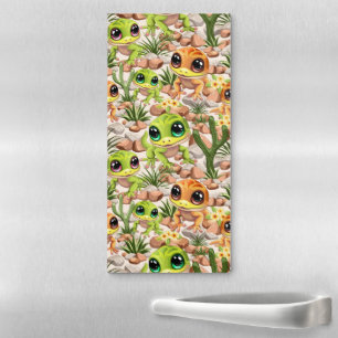 Baby Geckos Cute Cartoon Characters Magnetic Notepad