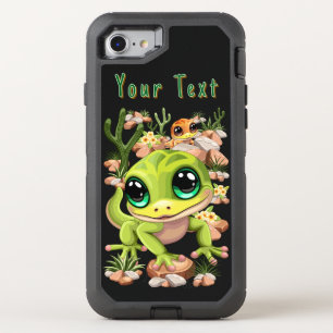 Baby Geckos Cute Cartoon Characters OtterBox Defender iPhone SE/8/7 Case