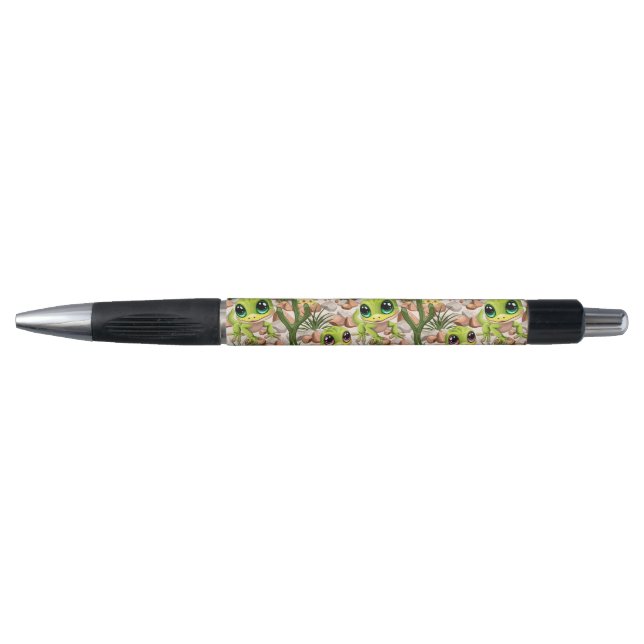 Baby Geckos Cute Cartoon Characters Pen (Front)