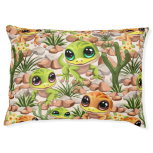Baby Geckos Cute Cartoon Characters Pet Bed