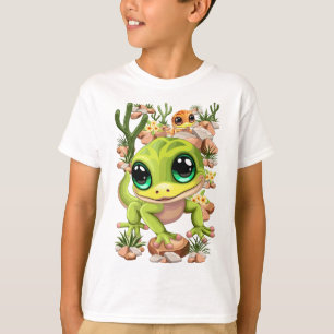 Baby Geckos Cute Cartoon Characters T-Shirt