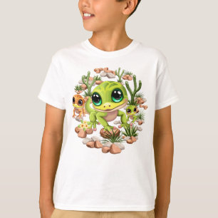 Baby Geckos Cute Cartoon Characters T-Shirt