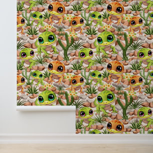 Baby Geckos Cute Cartoon Characters Wallpaper