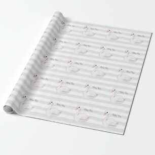 Baby Gender Neutral Grey Baby Shower Wrapping Paper