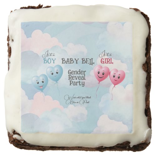 Baby Gender Reveal  Brownie