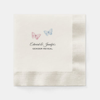 Baby Gender Reveal Butterflies 7-in Napkins