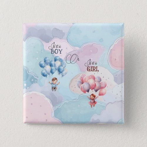 Baby Gender Reveal  Button